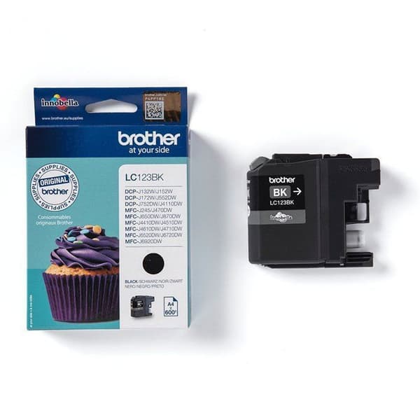 Cartouche Brother LC123BK Sort