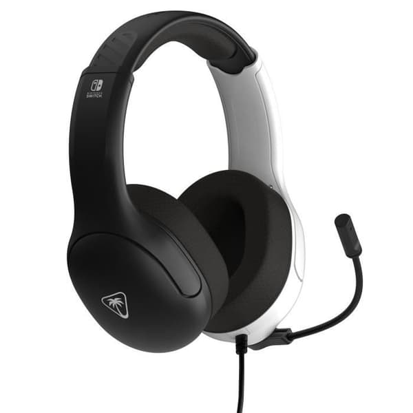 Kablede Gaming Headset - TURTLE BEACH - Nintendo Switch - Airlite Fit - Sort og Hvid