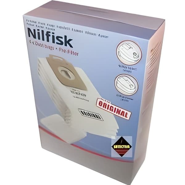 Laatikko, jossa on 4 NILFISK PÖLYTYÖPUSSI SELECT/POWER