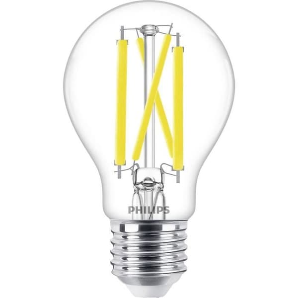 LED-lampe - PHILIPS - Classic WarmGlow - E27 - 11,5 W - Varm hvid - 30000 timer
