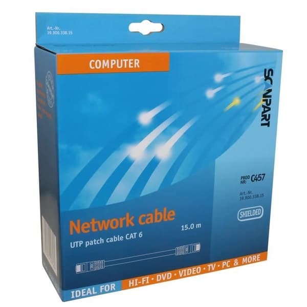 et Cat6 Scanpart netværkskabel (UTP) 15,0m