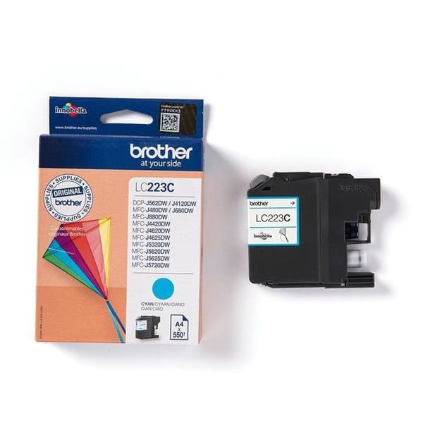 Brother LC223C cyan blækpatron