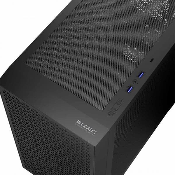 PC-chassi - sidopaneler Logic concept Datorchassi Dart Pro Mini Svart