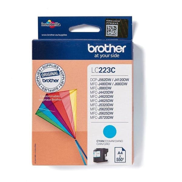 Brother LC223C cyan bläckpatron