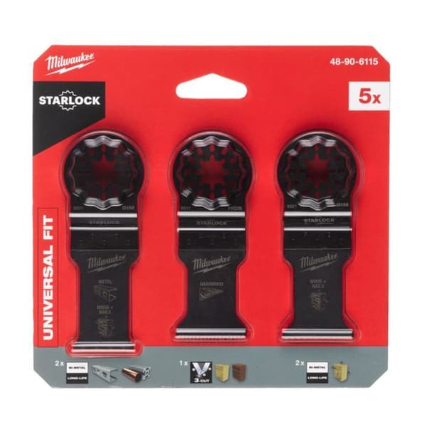 Coffrets 5 blade af Multi-Tools til Træ og Metal - MILWAUKEE - 48906115
