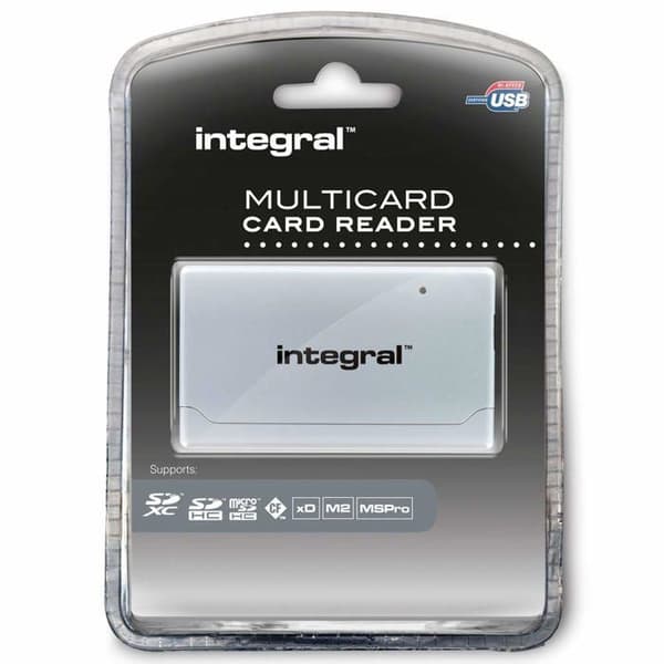 Kortlæser - Card Reader - Kompatibel med PC og Mac - USB Hi-Speed - LED-indikator - Kompakt