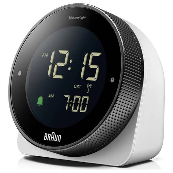 Braun BC24W-DCF radiostyret vækkeur sort, hvid
