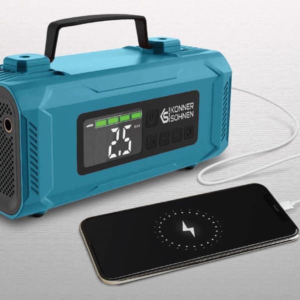 Batteridrevet starter med kompressor KS JSP-2000