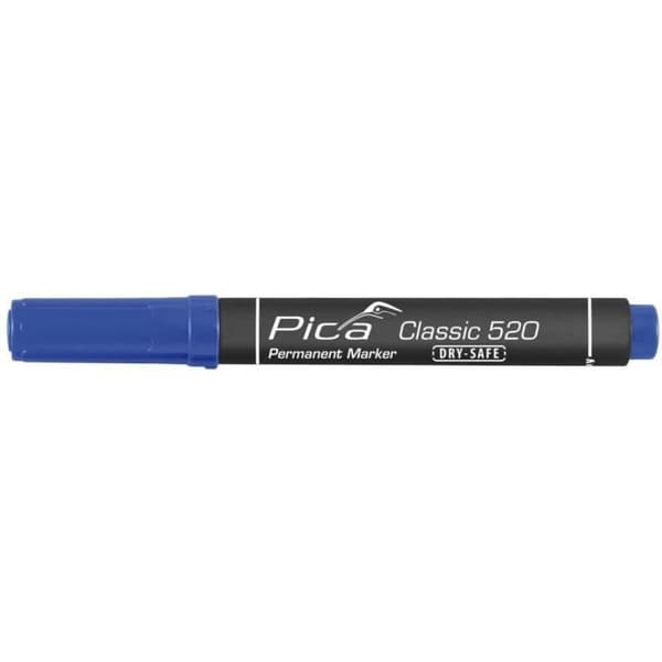 Pica Permanent Markør Dry-Safe Classic 1-4 mm Rund Blå