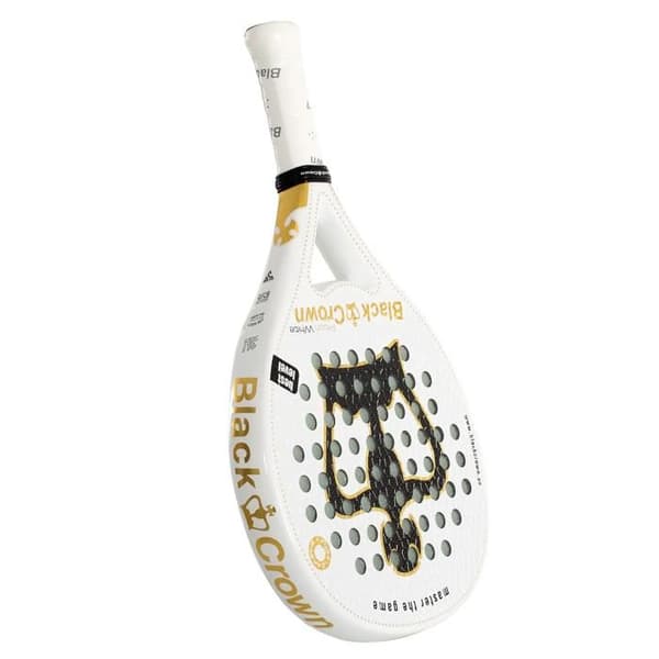 Padelracket - BLACK CROWN - Piton - Kolfiber 3K - Kontroll & mångsidighet - Yta 5D ExtraSpin