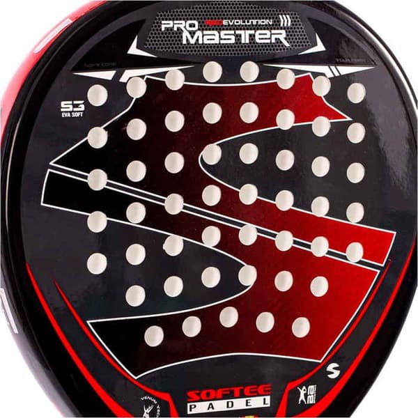 Padelracket - SOFTEE - PRO MASTER EVOLUTION - RÖD - Mixte - Padel