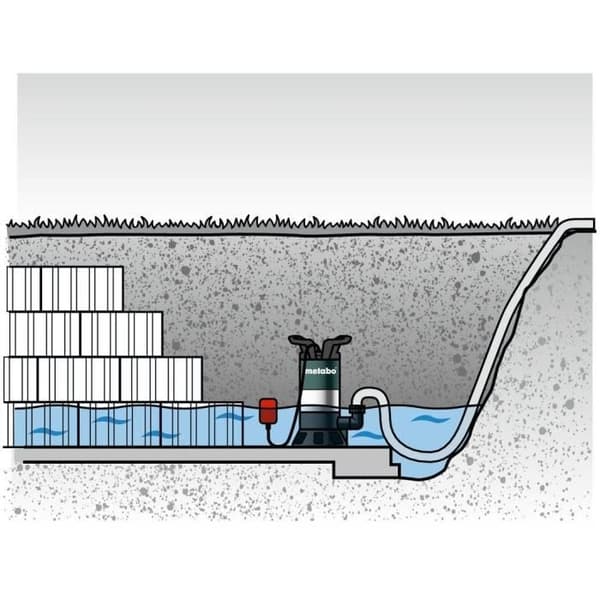 Nedsænket pumpe til spildevand - METABO - PS 7500 S - Karton