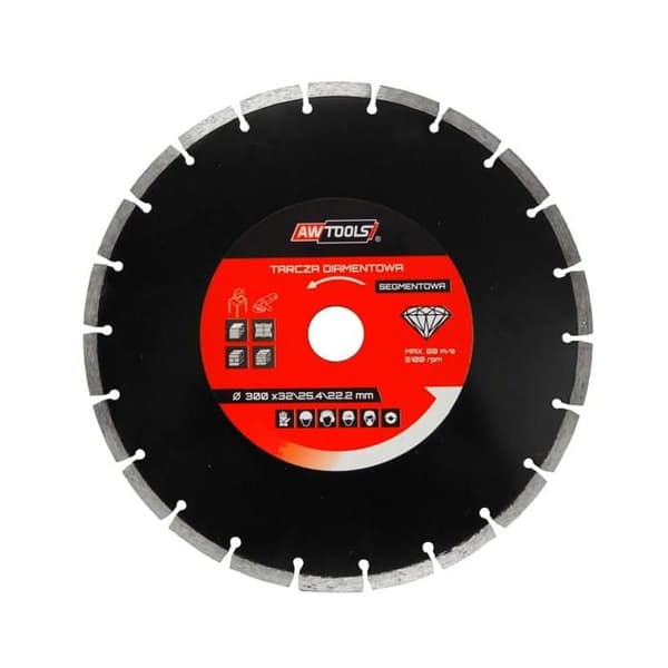 Diamantskive AWTOOLS 125 x 22,2 / segmenteret