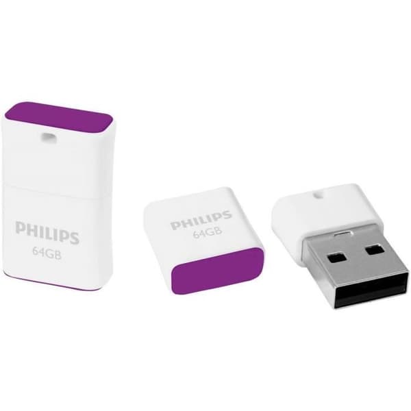 USB-nøgle - PHILIPS - PICO FM64FD85B/00 - 64 Go - USB 2.0 - Lilla