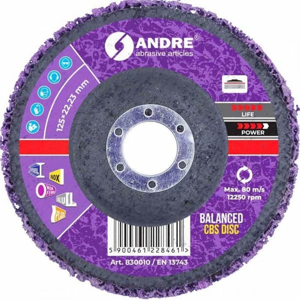 Abrasivskive Andre slibeskive cbs 125mm violet