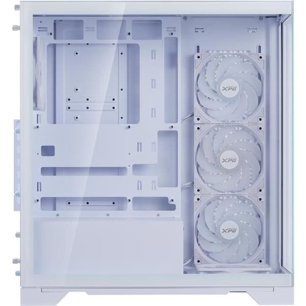 ADATA XPG Invader X BTF - Midi Tower PC-kabinet Hvid Mat ATX/mATX/mITX, 5×120mm ARGB, USB-C