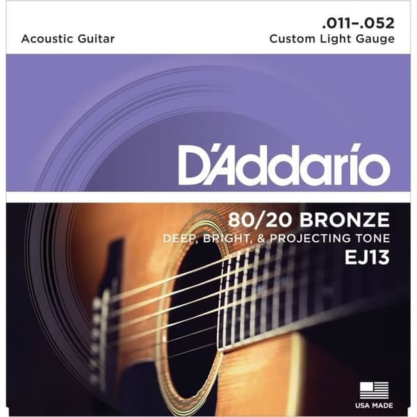 DADDARIO EJ13 Sæt af strenge i bronze 80/20 - 11-52