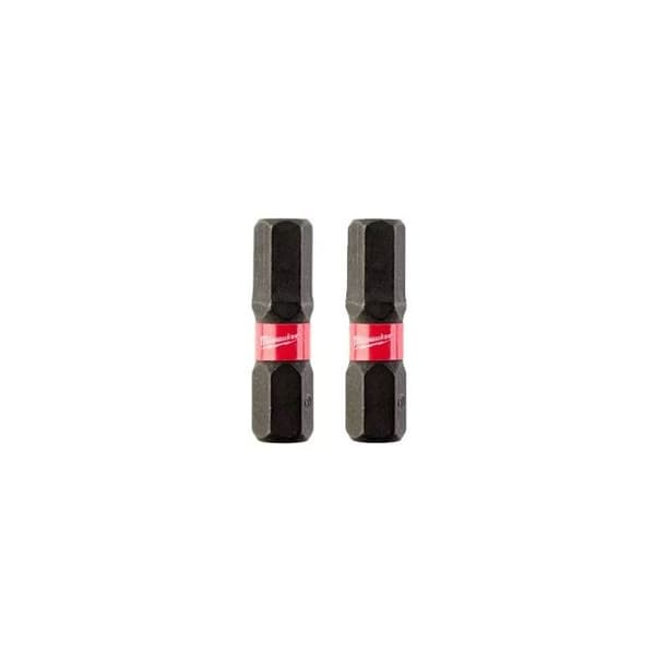Hex6 Spids - Milwaukee - 25 mm - 2 stk. - Shockwave Impact Duty - Fleksibel - Stødresistent