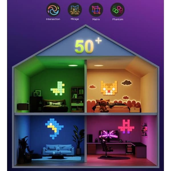 Govee Smart mini RGBIC-panel - 10 st