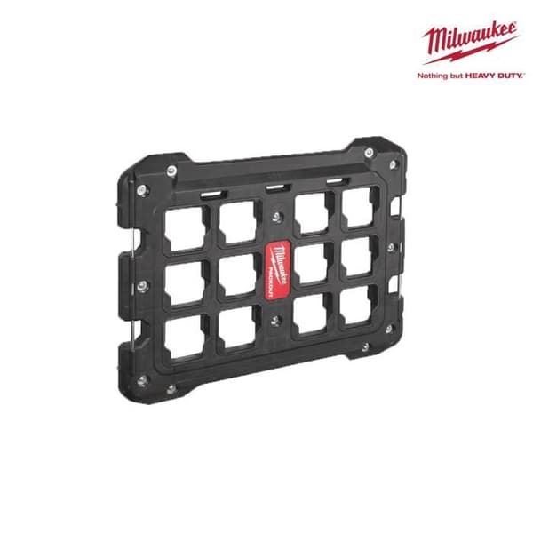 PACKOUT monteringsplade - MILWAUKEE - Ultra slagfast polymer - Sort
