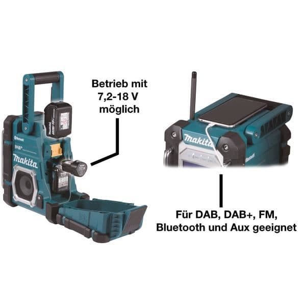 Työmaaradio - MAKITA - DMR112 - DAB+ - Bluetooth - USB