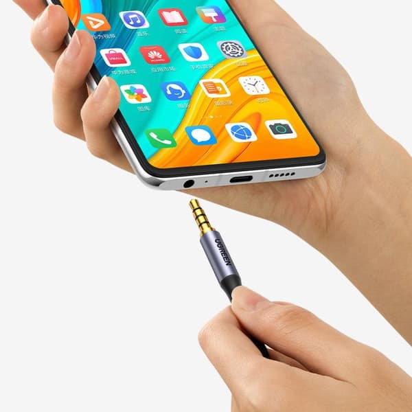 Audio kabel - UGREEN - AUX 3 m - Mini-jack 3,5 mm han - Sort