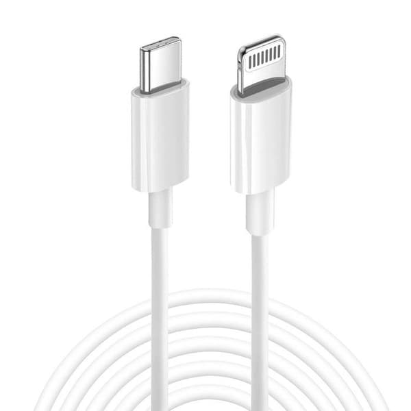 USB-C - Lightning - GRAB 'N GO - 2m - Nopea Lataus - Synkronointi - Valkoinen