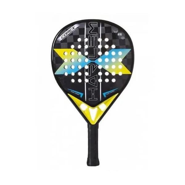 Padelracket Harlem Padel Corex 18K - gul/kolfiber