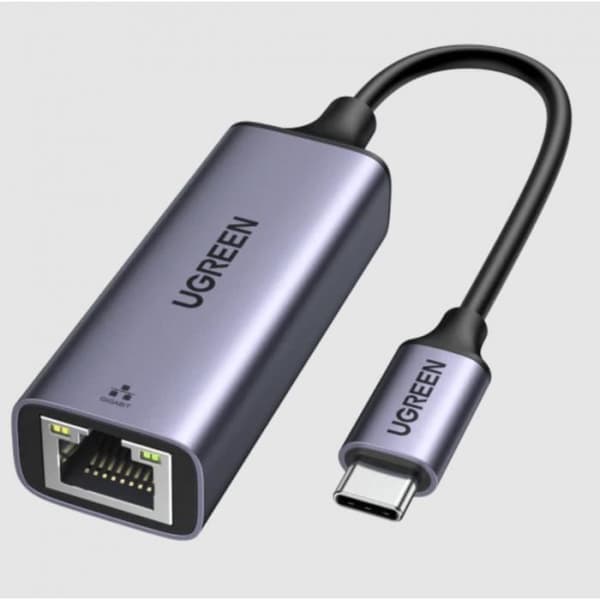 USB C til Ethernet-adapter - UGREEN - Thunderbolt 3 - 1000Mbps - Kompatibel med MacBook Pro - Hvid
