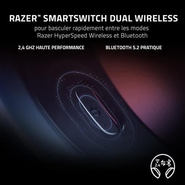 Razer BARRACUDA PC headset Multi-platform trådløst gaming headset til pc og mobile enheder