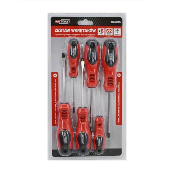 Awtools Ruuvimeisseli S2, 6 kappaletta (AW36805)
