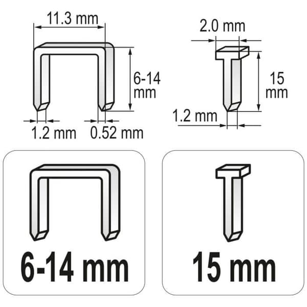YATO Hæftemaskine 6-14 mm