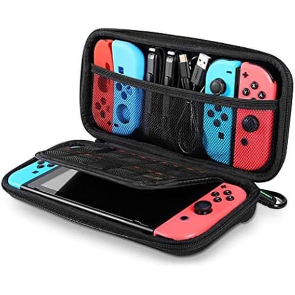 Ugreen Transportetui til Nintendo Switch, hårdt og bærbart etui med 9 pladser til