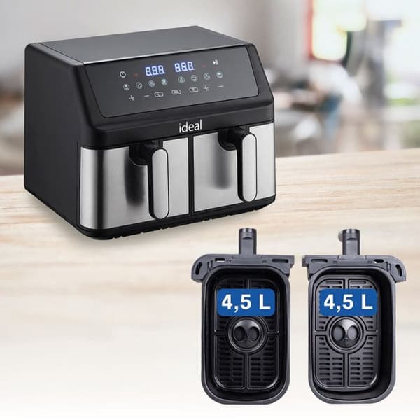 Friture uden olie ELDOM IK1500 9L, 2000W Dual Crisp