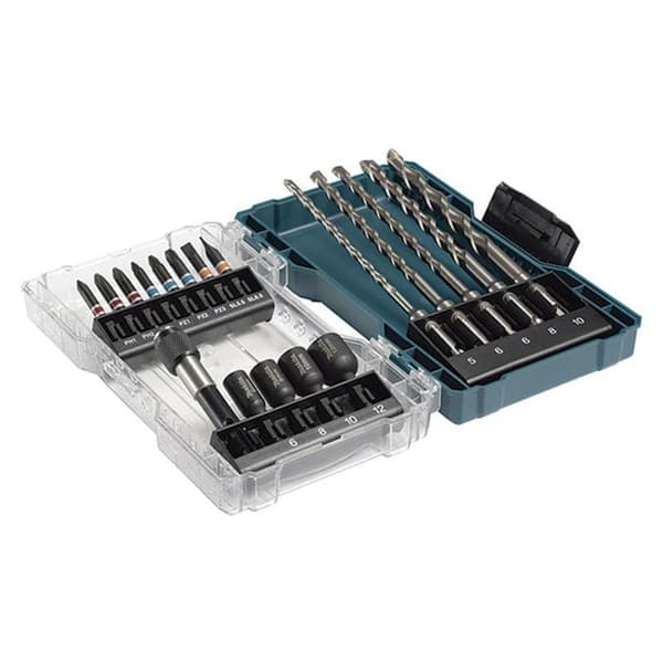 SDS-PLUS bits og bor sæt (18 dele) - MAKITA E-07026