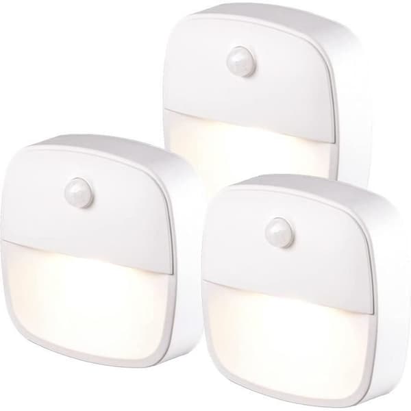 LED natlys - 3 stk - Bevægelsessensor - Batteri - Indendørs