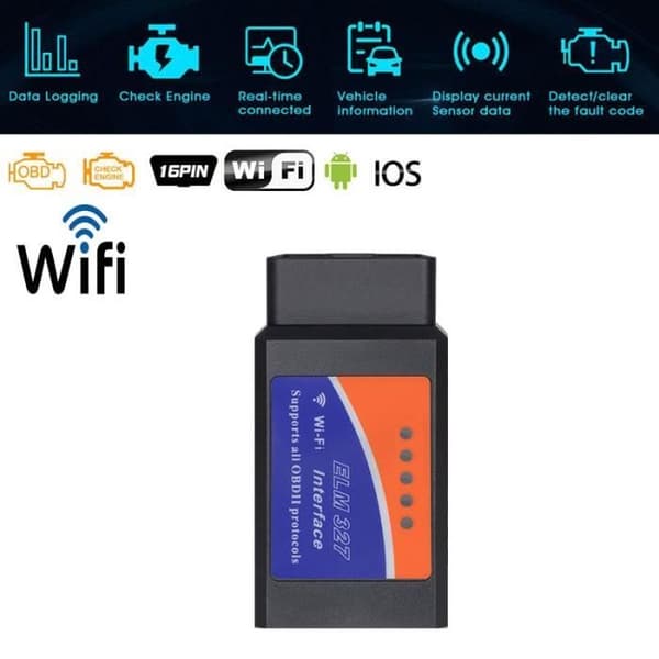 För BMW E90 E46 E60 E39 E36 E87 E84 X5 E70 X3 X6 M3 M5 WIFI ELM327 OBD2 Bluetooth Scanner ELM327 OBD2 Scanne Blue