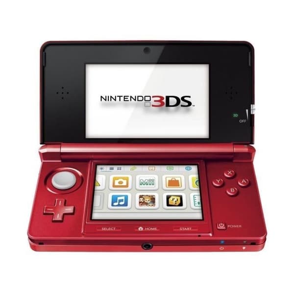 KONSOLI 3DS PUNAINEN METALLI- REFURBISHED