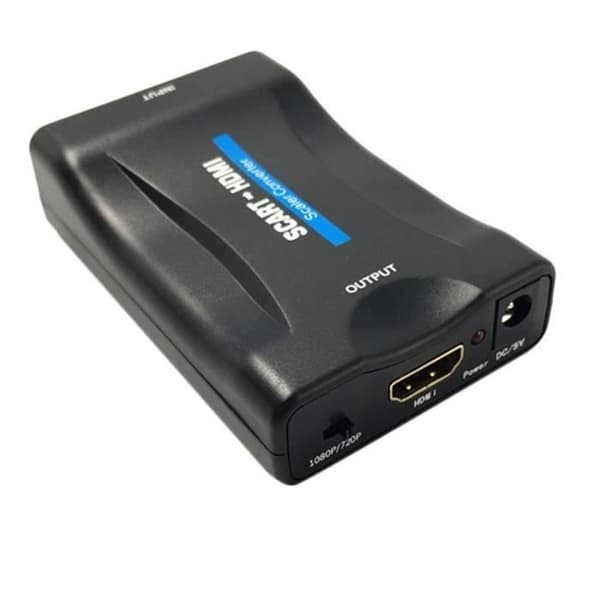 SCART til HDMI-adapter - sort