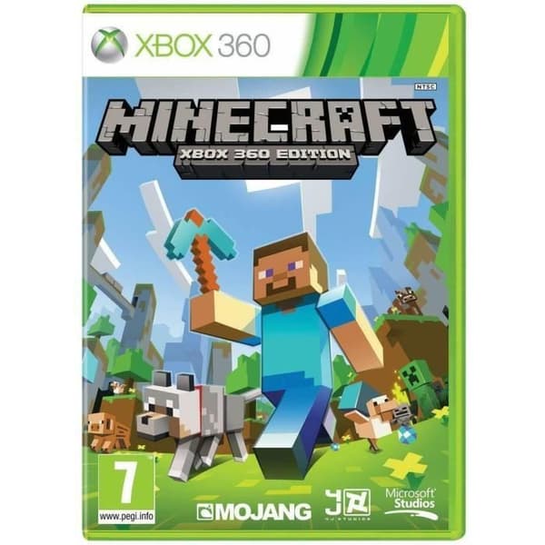 MINECRAFT SPIL XBOX 360- REFURBISHED