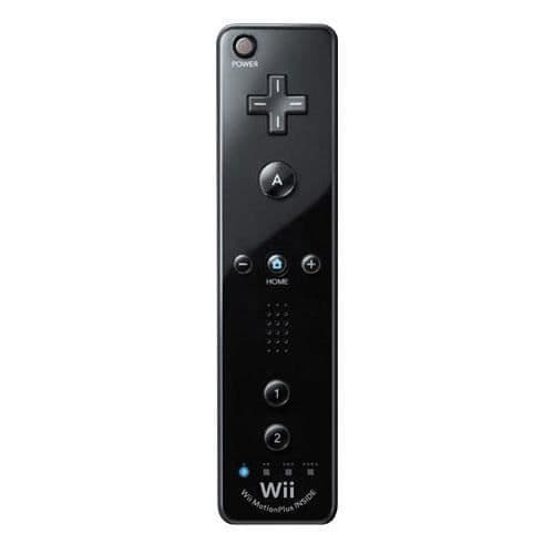 Spilcontroller - Nintendo - Wiimote - Sort - Trådløs - Indbygget Motion Plus- REFURBISHED