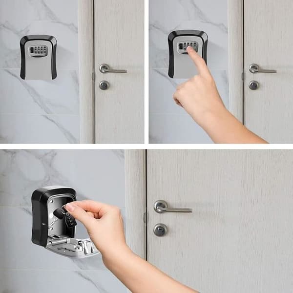Utomhussäkerhetsskap - Aluminiummaterial - 4 siffrors kombinationskod - Hög säkerhet - Väggmontering