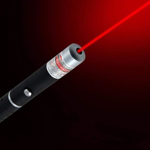 Rød Grøn Blå Lilla Laserpointer Undervisningspointer, Sort