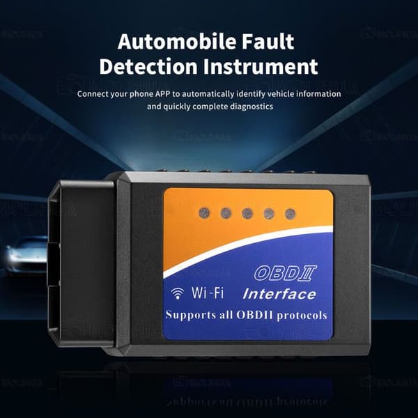 Diagnoseapparat - ELM327 - OBD2 - Bluetooth/WIFI - Universel - Biltester