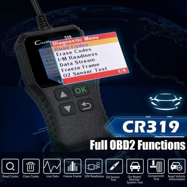 GOOD-LAUNCH CR319 Car Diagnostic OBD2 Scanner Error Code Reader på franska