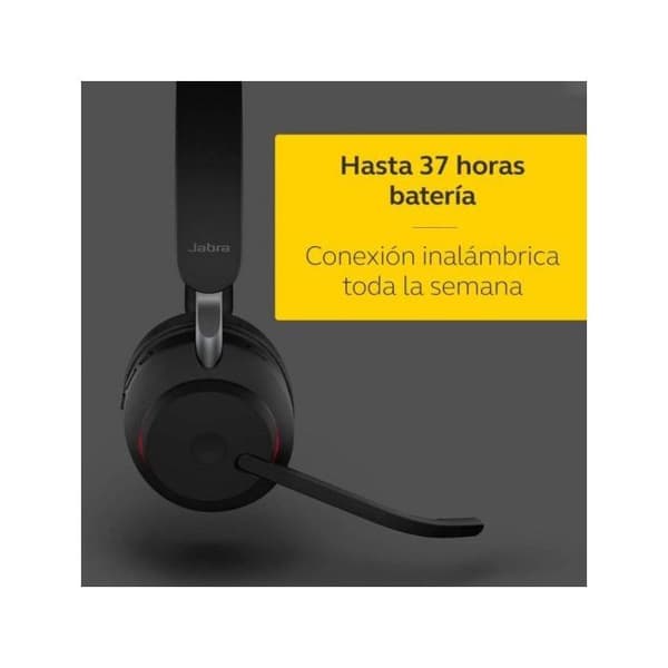Trådløst headset - Jabra - Evolve2 65 - USB-A - Bluetooth - UC certificeret