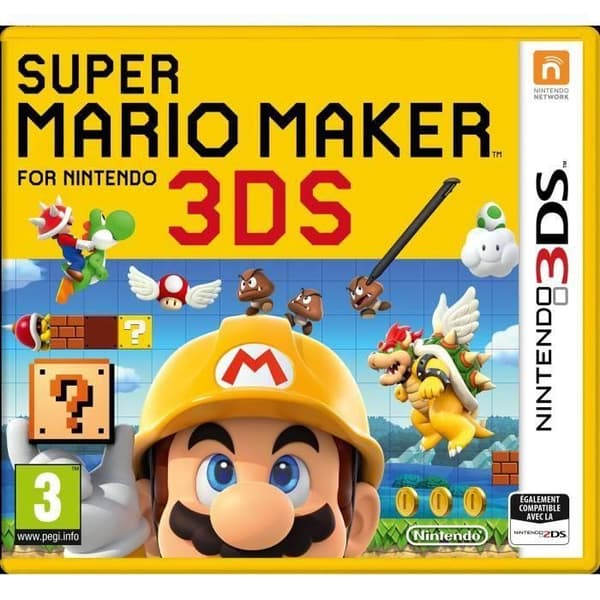 Super Mario Maker Spil 3DS+ 1 nøglering- REFURBISHED