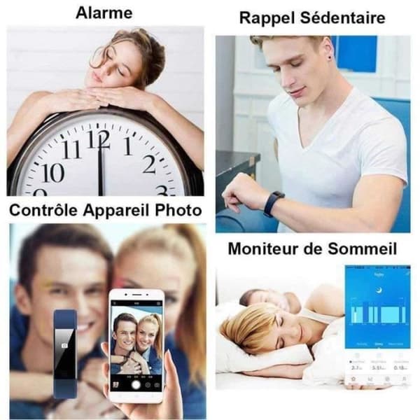 Smartwatch - MARQUEUNE - Standardmodel - Vandtæt IP68 - Bluetooth - Kompatibel med iPhone