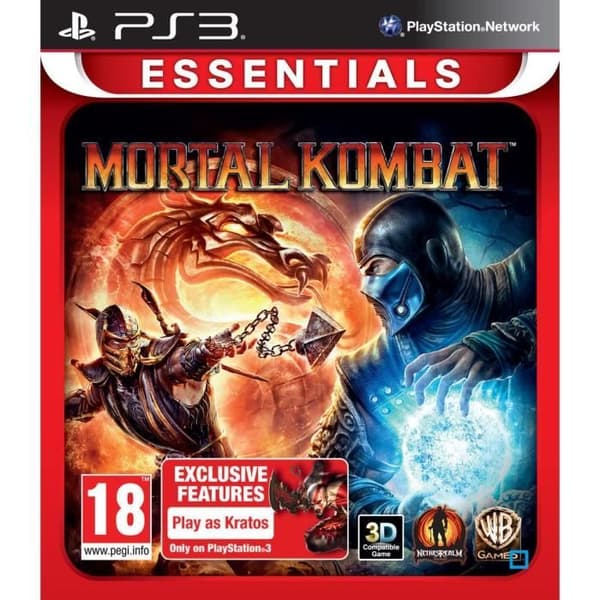 MORTAL KOMBAT 9 PS3 PERUSTARVIKKEET- USED