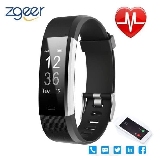 Smartwatch - Aktivitets Tracker - Pulsmonitor - Vandtæt - IP67